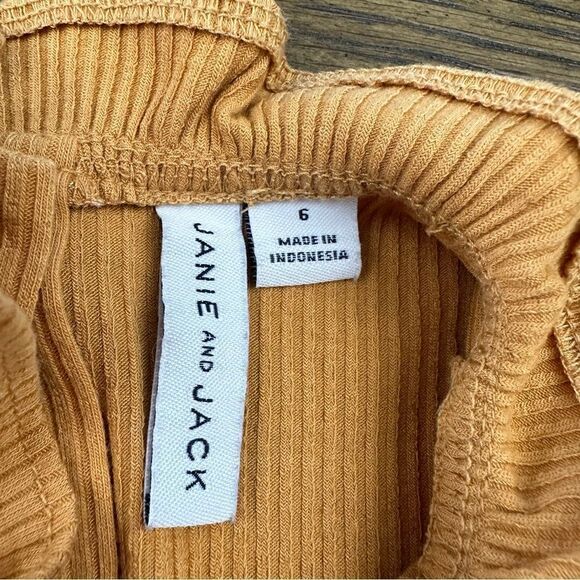 Janie and Jack Tan Puff Sleeved Top - Picture 2 of 3